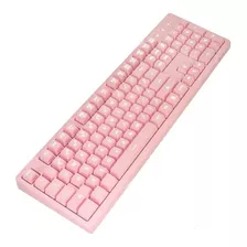 Teclado Gamer Onikuma G25 Membrana Rosado Con Luz Led Rgb Color Del Teclado Rosa Idioma Inglés Us