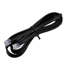 Cable Teléfono 6p6c Rj12 8.4ft Negro