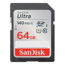 Cartão Memória Sandisk 64gb Ultra Cartão Sd 140mbs Full Hd