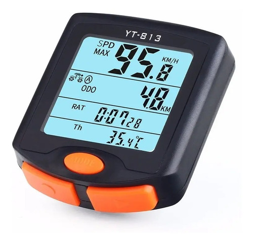 Velocimetro Odometro Bicicleta Avs Inalambrico Mtb Ciclismo Negro