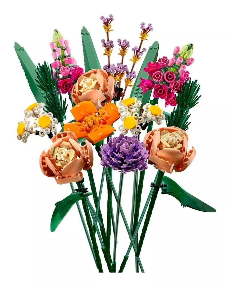 Blocos De Montar Legocreator Expert Botanical Collection Flower Bouquet 756 Peças Em Caixa