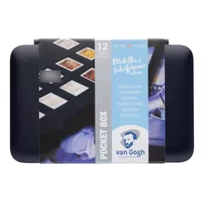 Van Gogh X12 Pocket Box Colores Metalicos Acuarelas