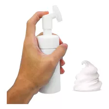 Frasco Pump Espuma Escovinha De Limpeza Facial Massageadora 