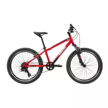 Bicicleta Caloi Wild Aro 24 Alumínio 8v Suspensão Cor Vermelho