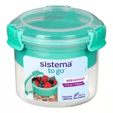 6 Contenedores Herméticos 530 Ml Breakfast To Go Sistema