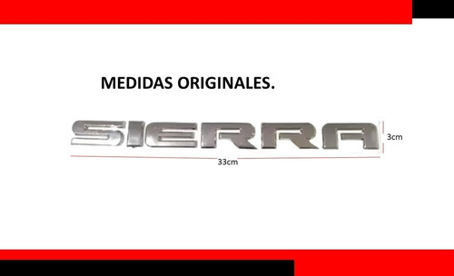 Emblema Sierra Gmc Letras 2014-2018  . Foto 5