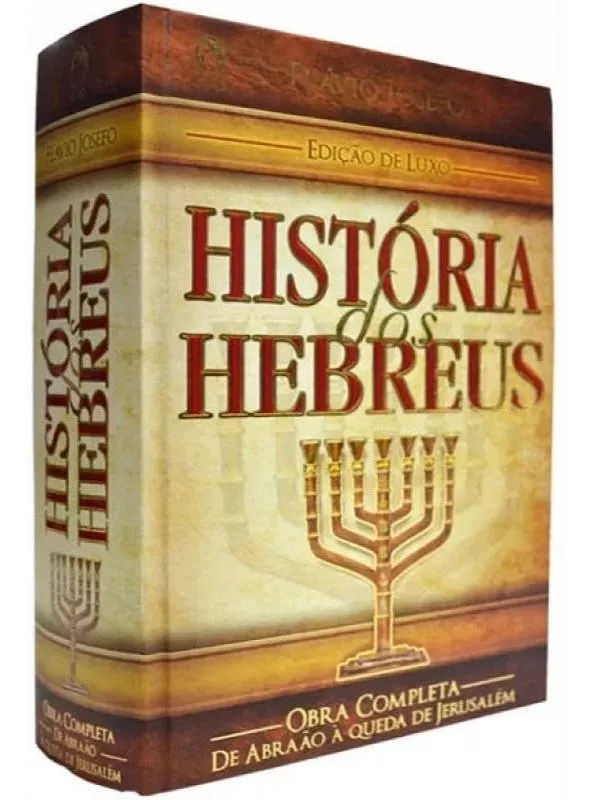 Livro História Dos Hebreus Obra Completa Flávio Josefo Luxo