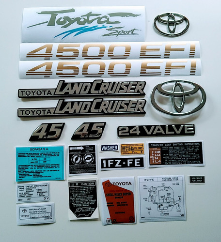 Foto de Toyota Land Cruiser 4500 Efi Emblemas Y Calcomanias Dorado