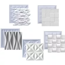 Formas Kit Molde De Placa Gesso 3d Cimento Fdg Abs Plástico