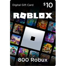 Tarjeta De 10$/800 Robux Roblox - Digital