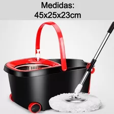 Mopa Giratorio Spin 360° Metal Mop Trapeador Negro