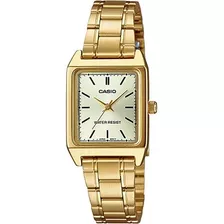 Reloj Casio Quartz Ltpv007 Dama Dorado 