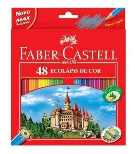 Caixa De Lápis Ecolapis 48 Cores Faber-castell