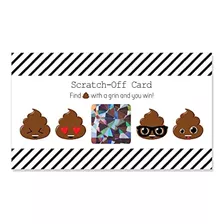 Party Til Youre Poop Poop Emoji Party Game Scratch Off Cards