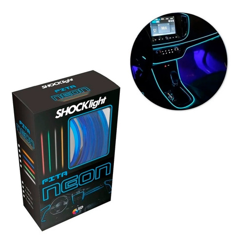 Fita De Led Neon Shocklight Painel Interior Carro 2 Metros