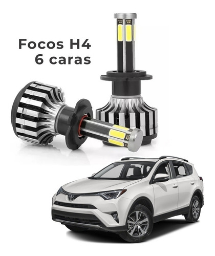 Focos Toyota Rav4 2006-2017 Hiperled Delanteros 6 Caras Foto 2