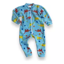 Macacão Soft Infantil Pijama Estampado Para Dormir Quentinho