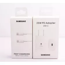 Cargador Samsung Ep-ta800xbegus Usb-c De Pared Con Cable Carga Super Rápida Blanco