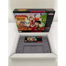 Snes Goof Troop Original Com Caixa E Berço Super Nintendo