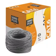 Cabo De Rede Cat6 200 Metros Cinza Furukawa Soho Plus