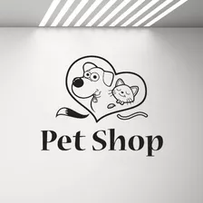 Adesivo Parede Pet Shop Banho E Tosa Consultório Veterinário