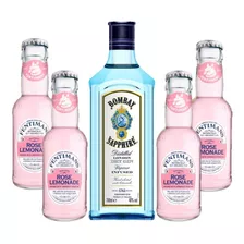 Pack Gin Bombay Sapphire 750ml + 4 Fentimans Rose 250ml