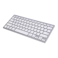 Teclado Android Pc Sem Fio Bluetooth Keyboard - Branco