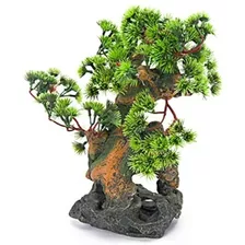 Penn Plax Bonsai Tree On Rocks Acuario Decor Style 2