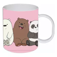 Tazón Mug Osos Escandalosos Bare Bears 300 Ml Natural