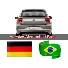 Adesivo Automotivo Brasil Alemanha Volkswagen 