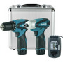 Kit Parafusadeira E Furadeira Makita Lct204 Azul-turquesa 127/220v