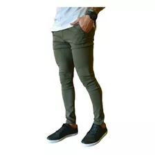 Pantalon Corte Chino Talle Grande Gabardina Hombre 