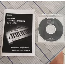 Manual Teclado Yamaha Psr E403 Com Cd Midi Driver (relíquia)