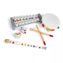 Instrumentos Musicales Para Niño De Madera Janod Premium 