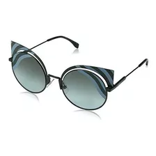 Lentes De Sol - Fendi Ff0215s-00kc Matte Blue Green-53mm