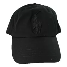 Gorra Con Logo Big Pony Hombre Polo Ralph Lauren (pony Negro