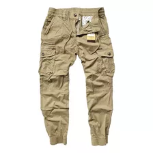 Pantalones Cargo Jogger De Gabardina 