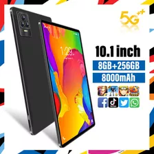 Tableta Inteligente De 10,1 Pulgadas, 8+256 Gb, Android 13 Color Negro