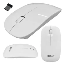 2 Mouse Sem Fio Wireless Usb Óptico A Pilha Branco