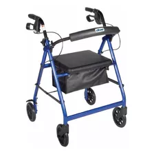 Caminador Drive Medical Con Respaldo Plegable Y Asiento