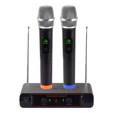 Sistema Microfono Inalambrico Receptor Uhf Profesional Dual
