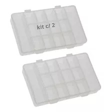 Kit 2 Caixas Box Oganizadora C/ 14 Divisórias Porta Costura 