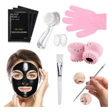 Kit De Limpieza Facial Set Cuidado Piel Mascarilla Negra