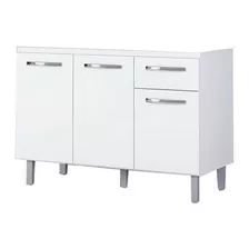 Bajo Mesada Armario Mueble Cocina 3 Puertas Cajon 