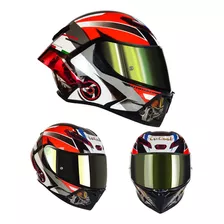 Casco Integral De Moto Con Gafas Polarizadas