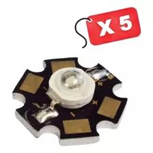Led Chip Iluminación Pack X 5 - 3watts Alto Brillo 3 V Dc.