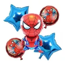 Set De Globos X5 Del Hombre Araña 