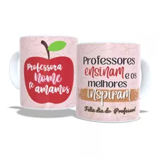 Caneca Personalizada Dia Dos Professores Professor Porcelana