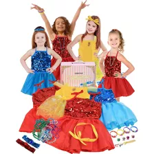 Click N Play Princess Dress-up Ropa Para Niñas Pequeñas, 25 