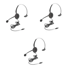 Kit 3 Unidades Headset Intelbras Chs 55 Rj9 Telemarketing